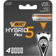 Bic Hybrid Flex 5 skustuvų galvutė, 4 vnt
