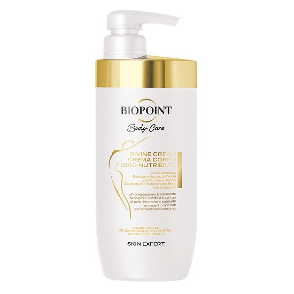 Biopoint Body Care Divine Cream maitinamasis kūno kremas su hialurono rūgštimi 500 ml