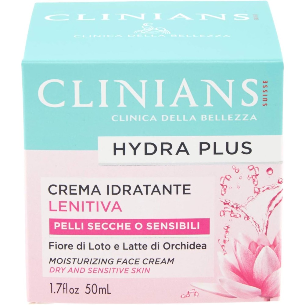 Clinians Hydra Plus drėkinamasis, raminantis kremas sausai ir jautriai odai, 50 ml