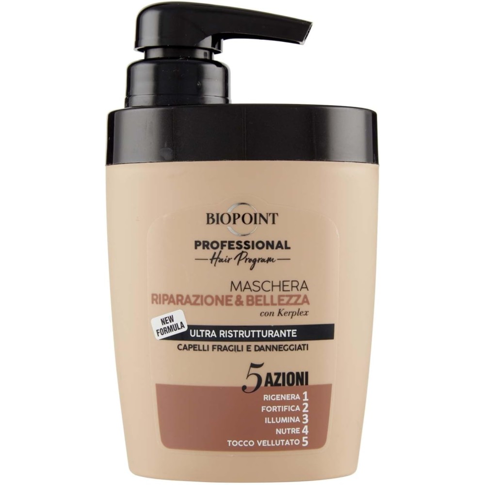 Biopoint Professional atkurianti kaukė trapiems ir pažeistiems plaukams 300 ml