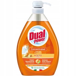 DUAL Power Vinegar koncentruotas indų ploviklis, su dozatoriumi, 1000 ml