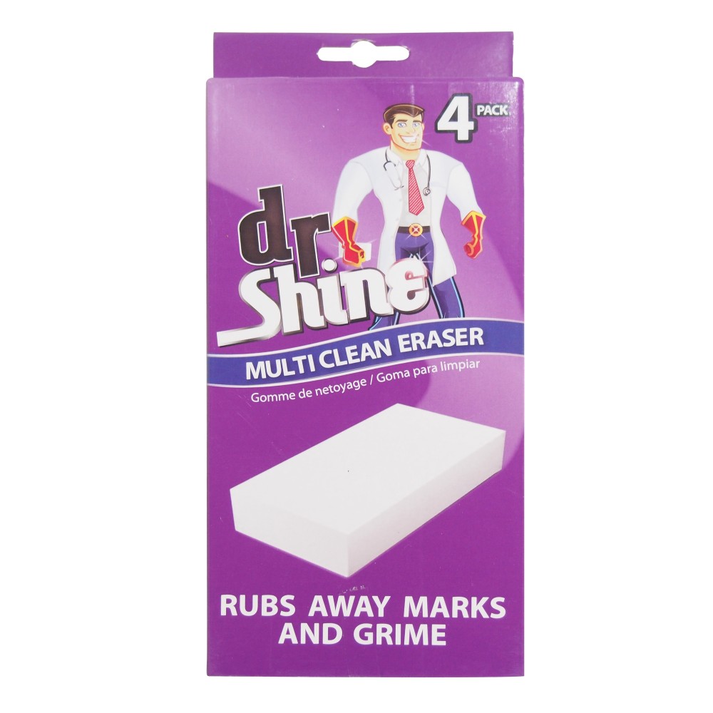 Dr Shine Cleaning Eraser melamino kempinėlė 4 vnt
