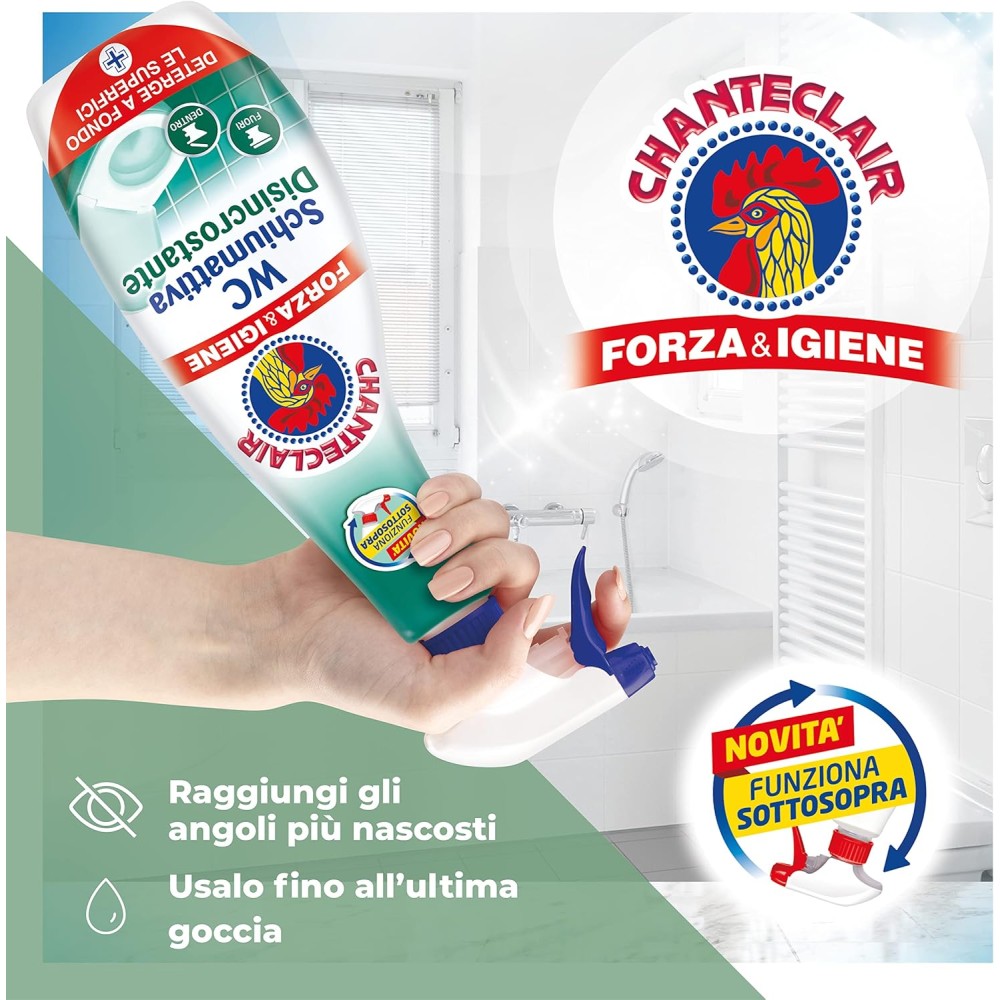 ChanteClair WC Schiumattiva Disincrostante kalkių ir nešvarumų valiklis tualetui 625 ml