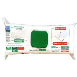Sleepy Easy Clean vienkartinės grindų valymo servetėlės žalios 50 vnt 