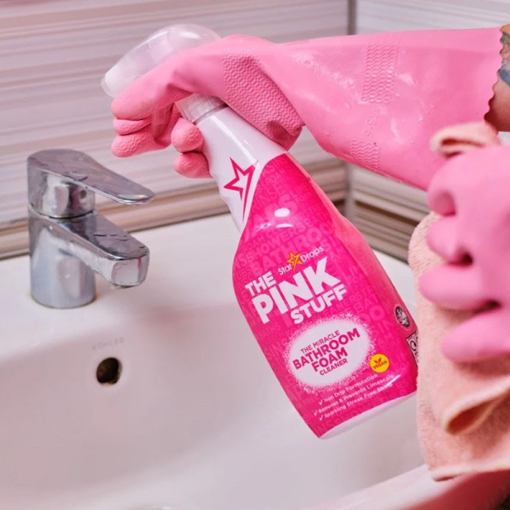 The Pink Stuff Bathroom Foam Cleaner vonios valiklis 850 ml