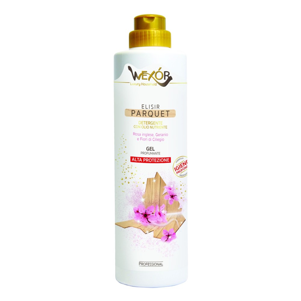 Wexór Elixir Parquet yra dezinfekuojantis grindų valiklis, parketo grindims, 750 ml