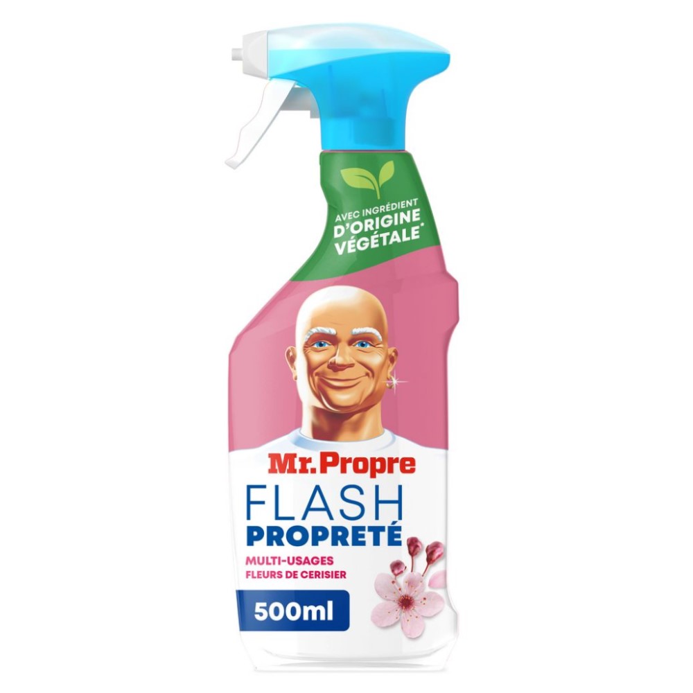 Mr. Propre Pshittez Essuyez Terminé Multi-usages, universalus riebalų valiklis vyšnių žiedų kvapo 500 ml