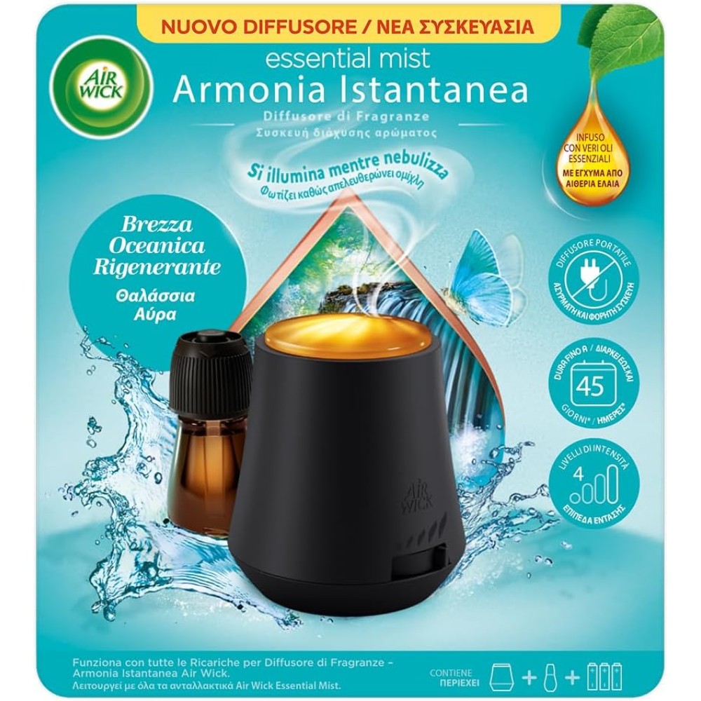 Air Wick automatinis oro gaiviklis su Ocean Breeze kvapo užpildu, 1 vnt