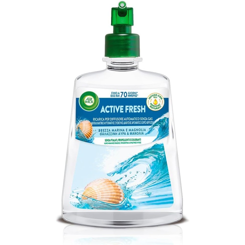 Air Wick automatinis oro gaiviklio papildymas jūros vėjo ir magnolijų kvapo 228ml