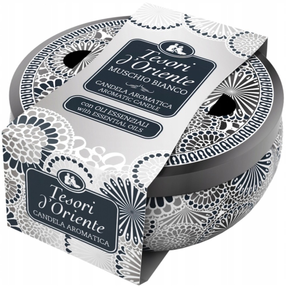 Tesori d'Oriente Muschio Bianco aromatinė žvakė200g