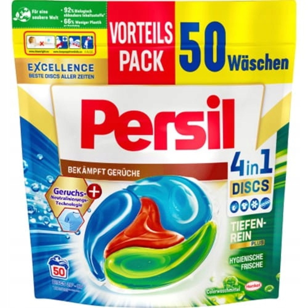 PERSIL DISCS 4in1 Color skalbimo kapsulės 50 vnt