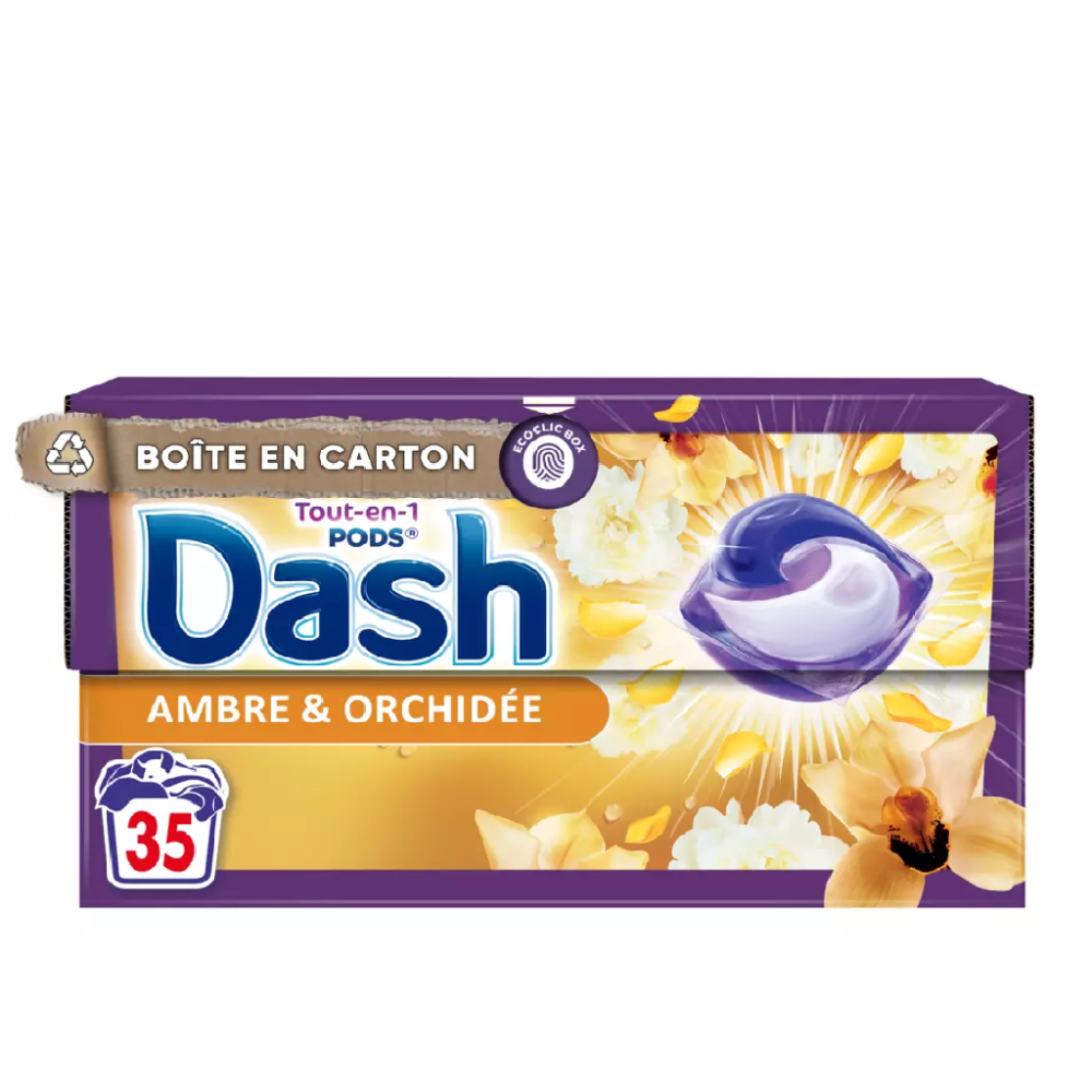 Dash All-in-1 Gintaras ir orchidėja kapsulės 35 vnt