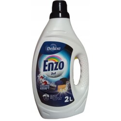 Deluxe Enzo black tamsių audinių skalbimo gelis 50 skalbimų 2 l