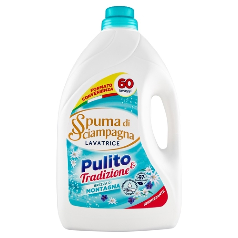 Spuma di Sciampagna Pulito Tradizione e Montagna universalus skalbimo gelis 3,6 L